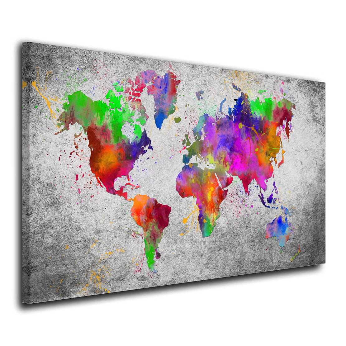 Colour Weltkarte XXL – [Gratis-Versand] Wandbild BilderTrends24