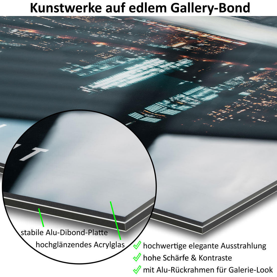 Wandbild Kunstwerk abstrakt Kopfhörer