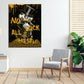 Wandbild Kunstwerk Pop Art Duck Gold Edition No Luck All Hustle