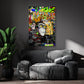 Wandbild Kunstwerk Graffiti Street Art Monkey Style