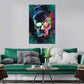 Wandbild Kunstwerk Abstract Skull