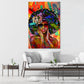 Wandbild Kunstwerk African Woman Pop Art