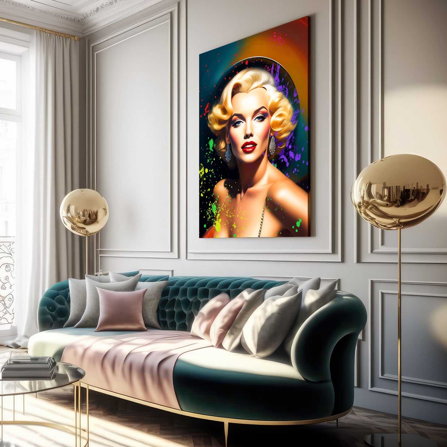 Wandbild Kunstwerk Beautiful Marilyn Pop Art Style