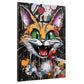 Wandbild Kunstwerk Cat Pop Art Style