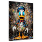 Wandbild Kunstwerk Comic Duck abstrakt Pop Art Colour