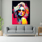 Wandbild Kunstwerk Cool Girl Retro Style schöne Frau Pop Art