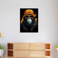 Wandbild Kunstwerk Cool Gorilla