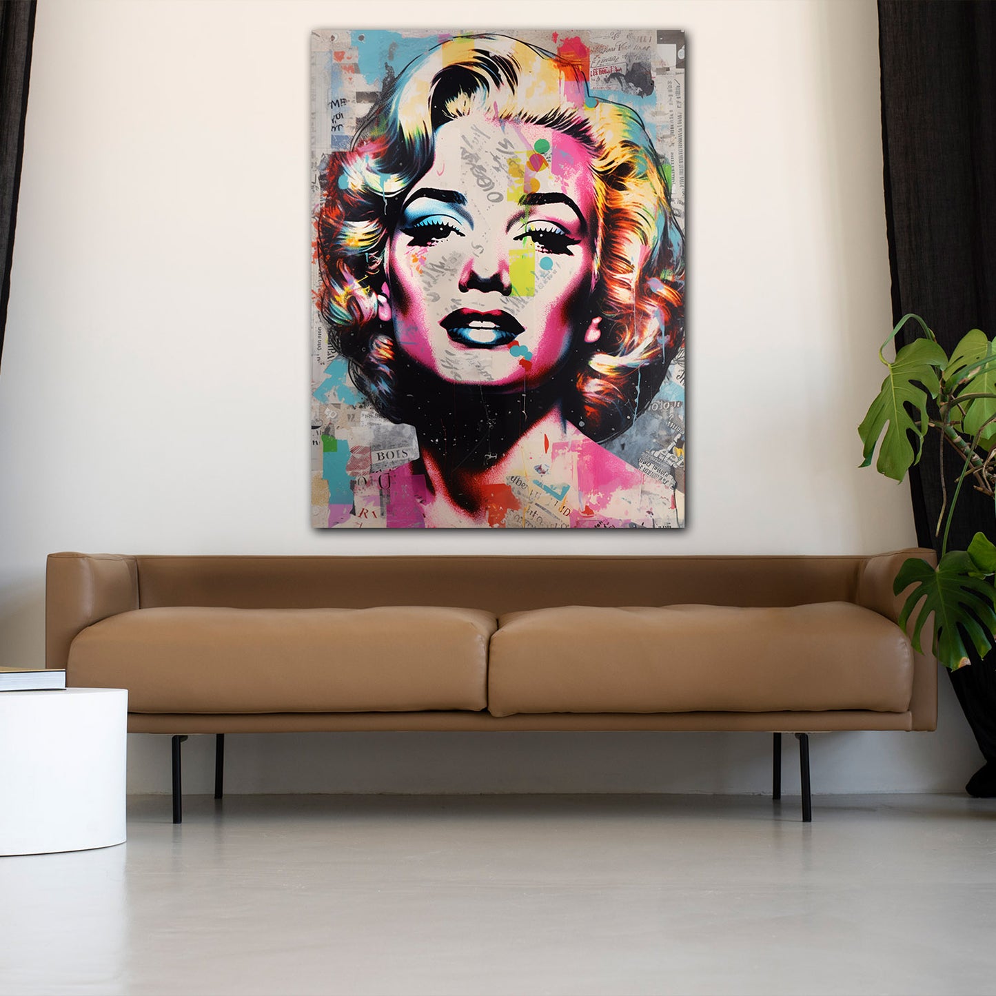 Wandbild Kunstwerk Cool Marilyn Abstract Colour Style