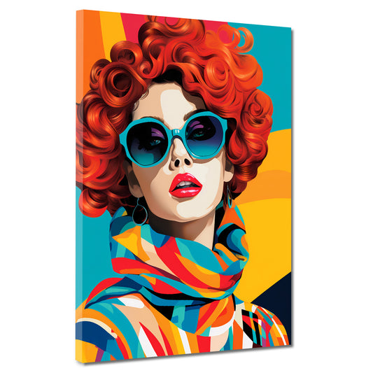 Wandbild Kunstwerk Cool Marilyn Retro Style