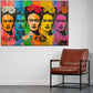 Wandbild Kunstwerk Frida serielle Darstellung im bunten Design