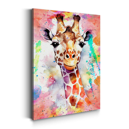 Wandbild Kunstwerk Giraffe Pop Art Abstract