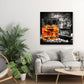 Wandbild Kunstwerk Glas Whiskey Abstract Style