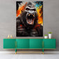 Wandbild Kunstwerk Gorilla Pop Art Splatter abstrakt