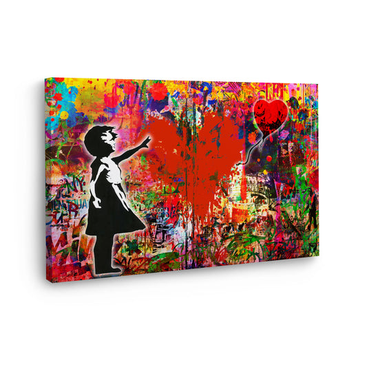 Wandbild Kunstwerk Graffiti Street Art Colour