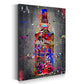 Wandbild Kunstwerk Graffiti Street Art Jack Whisky mit Glas