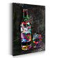 Wandbild Kunstwerk Graffiti Street Art Whisky mit Glas