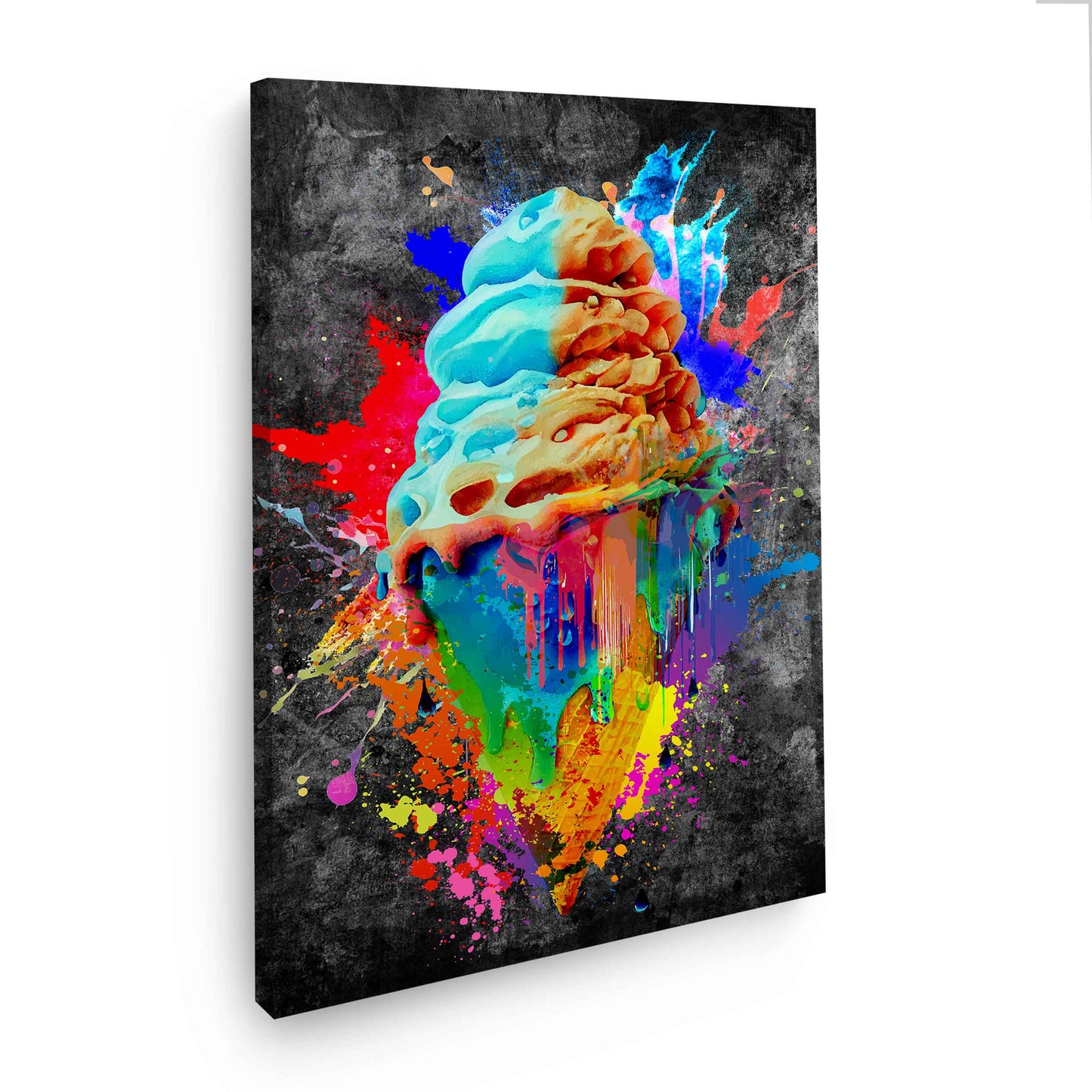 Wandbild Kunstwerk Ice Cream Pop Art Colour