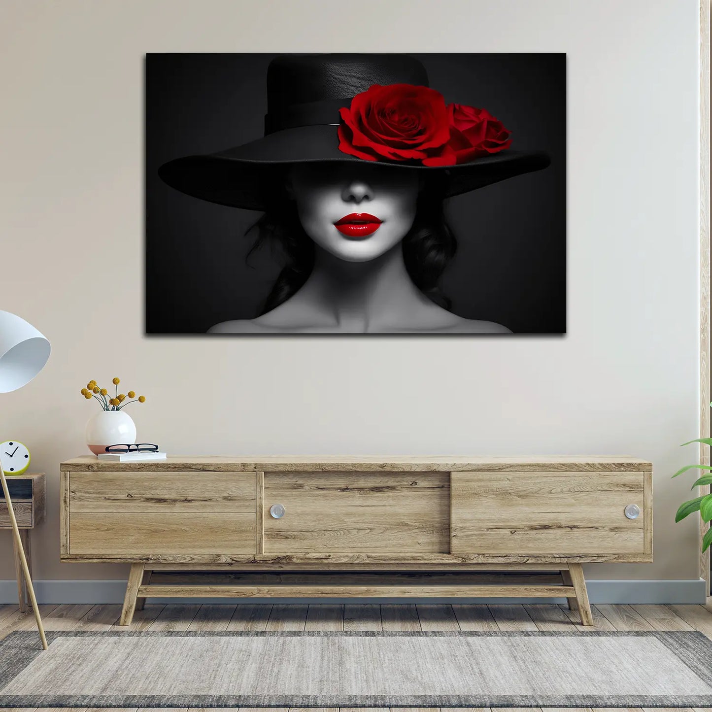 Wandbild Kunstwerk Lady Beautiful Lips