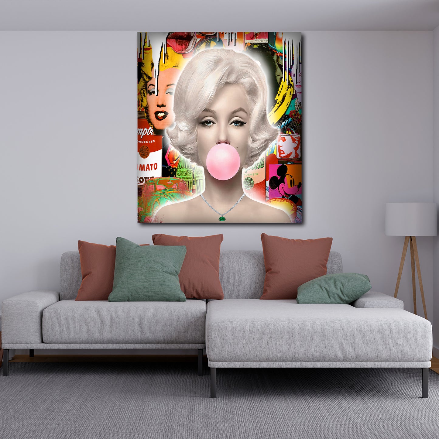 Wandbild Kunstwerk Lifestyle Marilyn Chewing Gum