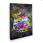 Wandbild Kunstwerk Luxustasche Graffiti Street Art Style