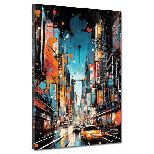 Wandbild Kunstwerk New York City Painting Style