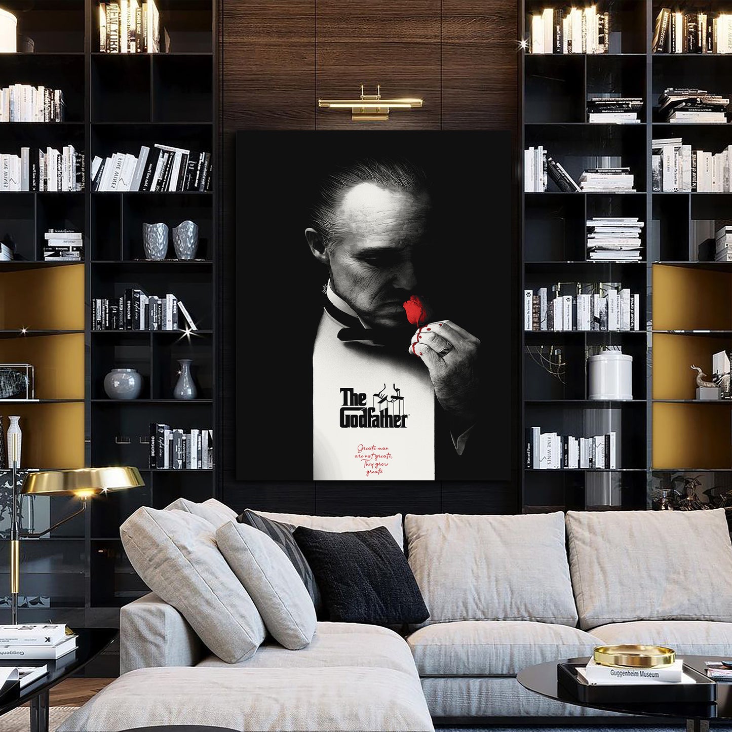 Wandbild Kunstwerk Godfather Black Edition