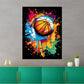 Wandbild Kunstwerk Pop Art Basketball Colour Dark