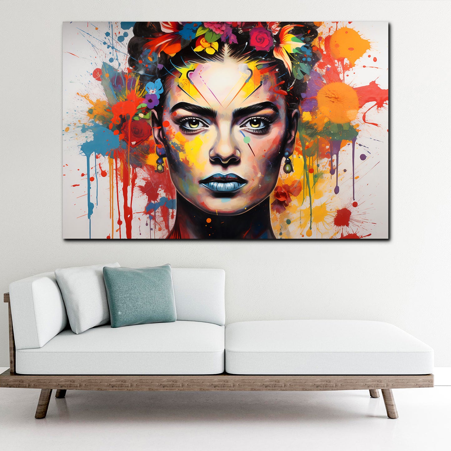 Wandbild Kunstwerk Pop Art Frida