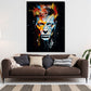 Wandbild Kunstwerk Pop Art Gesicht Bowie Dark Style