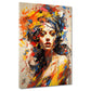 Wandbild Kunstwerk Pop Art Girl Abstrakt Colour Style Frau