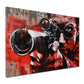 Wandbild Kunstwerk Pop Art Gun Perfect Shot