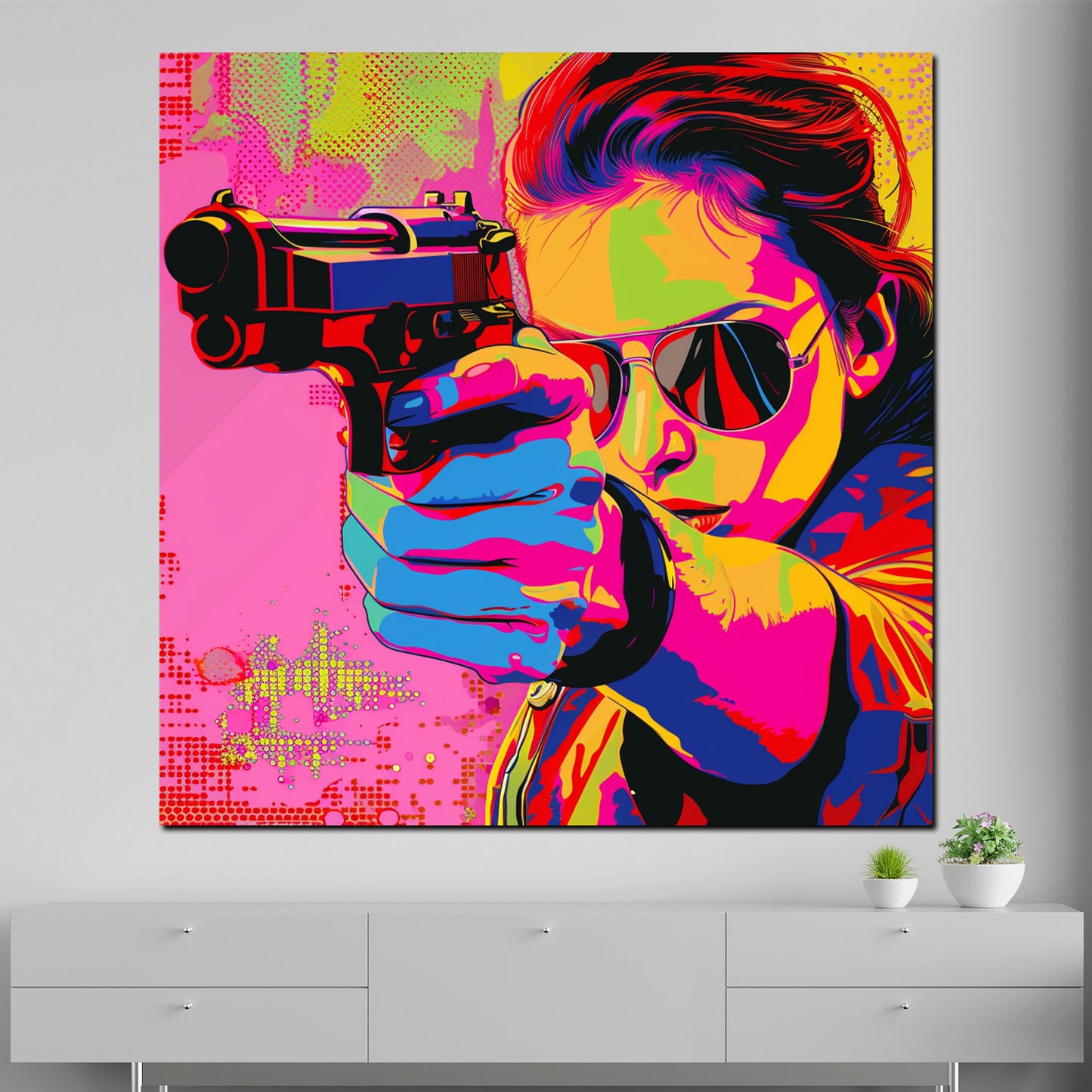 Wandbild Kunstwerk Pop Art Retro Beautiful Shot