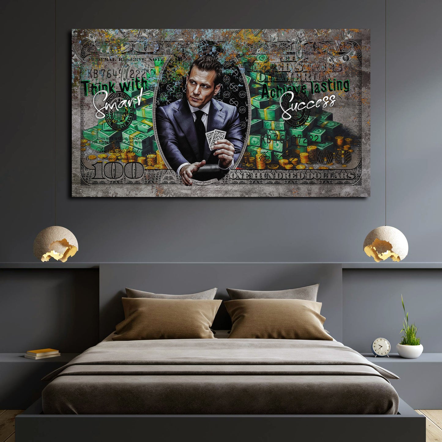 Success Reichtum Wandbild Kunstwerk Pop Art Harvey Style