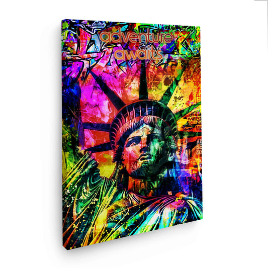 Wandbild Kunstwerk Pop Art USA New York Adventure