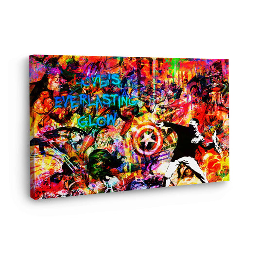 Wandbild Kunstwerk Pop Art abstrakt Love Is Everlasting Glow