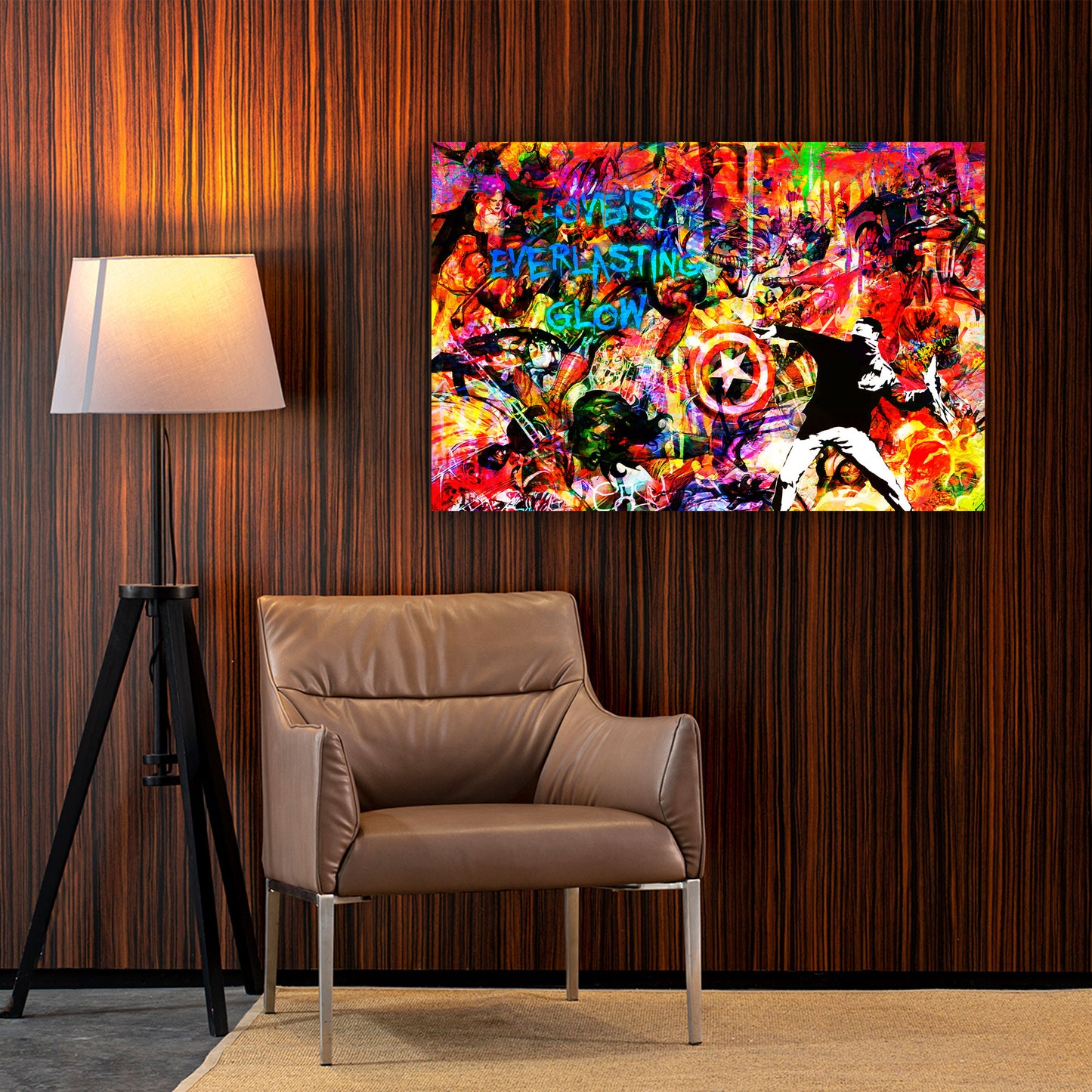 Wandbild Kunstwerk Pop Art abstrakt Love Is Everlasting Glow