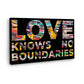 Wandbild Kunstwerk Pop Art abstrakt Love Knows No Boundries