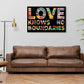 Wandbild Kunstwerk Pop Art abstrakt Love Knows No Boundries