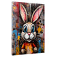 Wandbild Kunstwerk Rabbit Abstract Pop Art Style