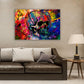 Wandbild Kunstwerk Skull Pop Art Abstract Colour