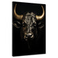 Wandbild Kunstwerk Stier Black Style