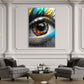 Wandbild Kunstwerk Street Art Auge Graffiti Style