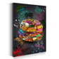 Wandbild Kunstwerk Street Art Burger mit urbanem Graffiti Look