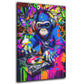 Wandbild Kunstwerk Street Art Graffiti DJ Monkey