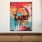 Wandbild Kunstwerk Street Art LOVE Colour Style