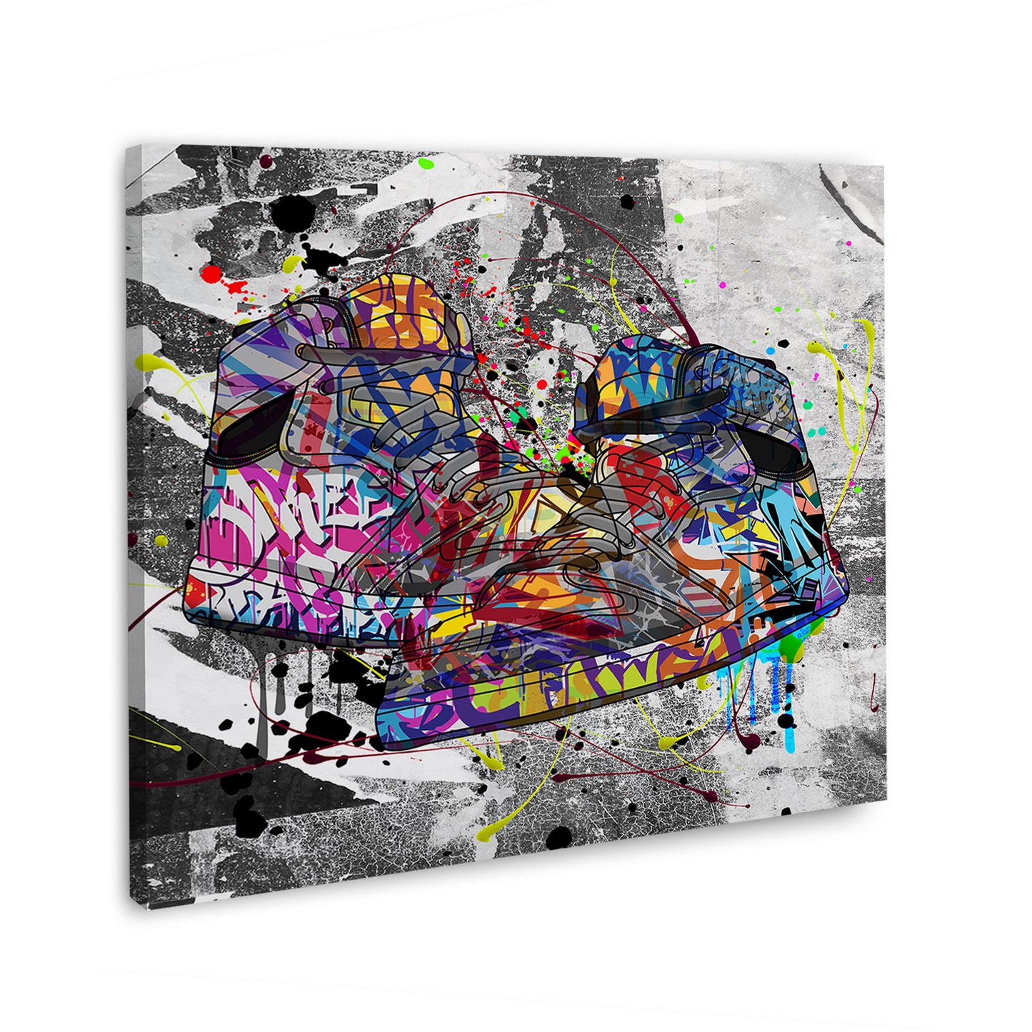 Wandbild Kunstwerk Street Art Sneaker Graffiti Style