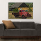 Wandbild Kunstwerk Truck Oldtimer Pickup