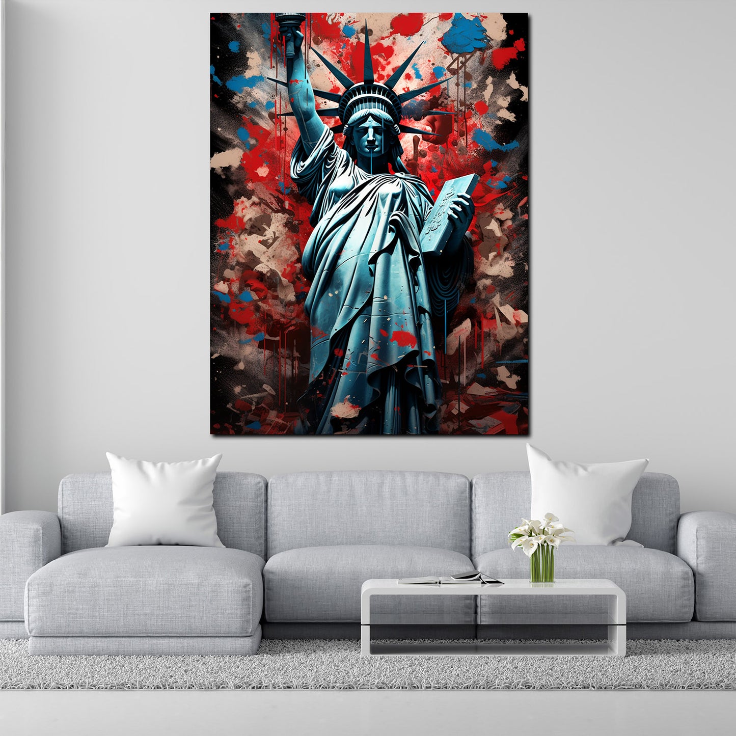 Wandbild Kunstwerk USA New York Freiheitsstatue Pop Art