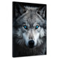 Wandbild Kunstwerk Wolf frontal