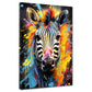 Wandbild Kunstwerk Zebra abstrakt Pop Art